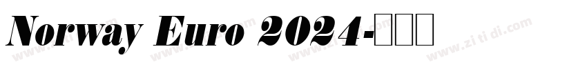 Norway Euro 2024字体转换